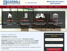 Tablet Screenshot of carnallremovals.com.au